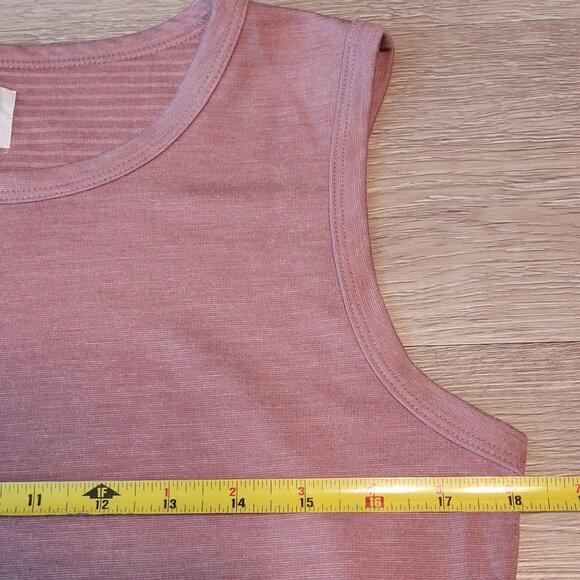 Vtg Teddi T Shirt Midi Dress M P Heathered Pink Minimalist Coastal Y2k - Picture 6 of 8